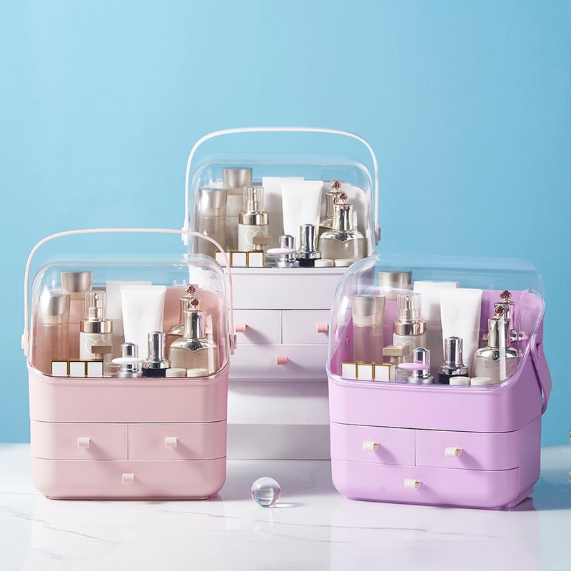 Large Makeup Organizer w Drawers Beauty Organizer Makeup Box Holder
