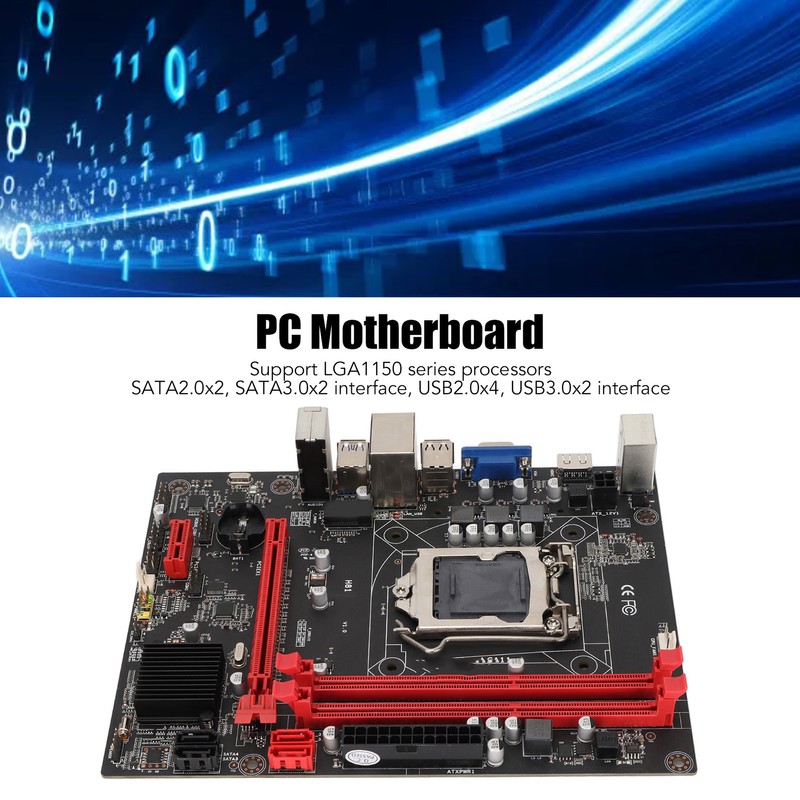 DDR3 Motherboard 1156 Pins Support DDR3 Dual Channel 100M Network