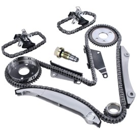 A-Premium 13Pcs Engine Timing Chain Kit W/Tensioner & Sprocket & Guide [fits DOHC, V6 2.7L] Compatible with Chrysler Concorde 98-99, Intrepid 98-99 & Dodge Intrepid 98-99, Replace# 4663674, 4663635
