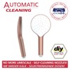 WENKO Automatic Cleaning Shower Head, Anti-limescale Round Universal Hand Shower