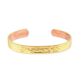 Sabona Gold Plated Copper Bracelet for Men and Women - Tudor (XL)