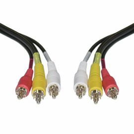 iView-HD iView-HD 1MT Triple 3 x RCA Phono Plugs Composite Audio Video Cable Male To Male Lead TV AV Stereo component Yellow Red White RCA TO RCA 1 Metre wire connector supply Triple Phono to Phono CVBS AR AL