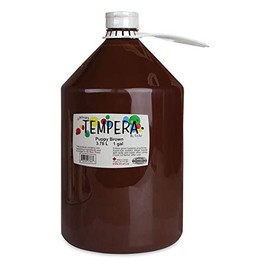 Tri-Art Primary Liquid Tempera - Gallon - Brown - Arts & Crafts Materials - 9732115 D