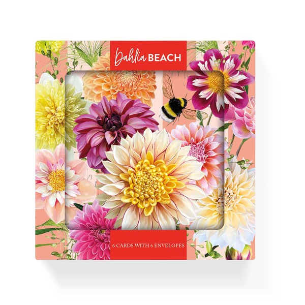 Notecard pack of 6x cards by Lola Design x Dahlia