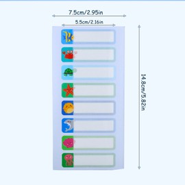 160pcs Waterproof Name Labels Personalize Water Bottles Stickers Back to School Name Label