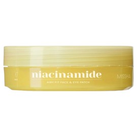 미샤 에어리핏 나이아신아마이드 브라이트닝 페이스 아이패치, 60개입, 1개 Missha Airy Fit Niacinamide Brightening Face Eye Patch, 60 pieces, 1 unit