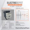 Electrodepot 30AMP Contactor 32A AC3, 50A AC1, Coil 120VAC, 3
