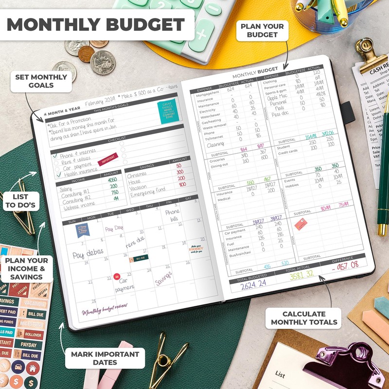 Clever Fox Budget Planner - Expense Tracker Notebook. Monthly Budgeting