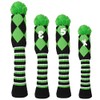 Golf Club Cover Headcover 4-Piece Set Driver/Wood FW 2-Piece/Hybrid UT