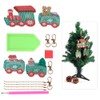 4Pcs Diamond Painting Keychain DIY Luggage Ornaments Art Crafts Christmas