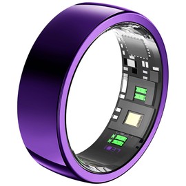 CNBRO Smart Ring Fitness Tracker Heart Rate Monitor Sleep Tracker Fitness Rings Pedometer Calories Step Counter Sport Waterproof Health Smart Rings for Women Men