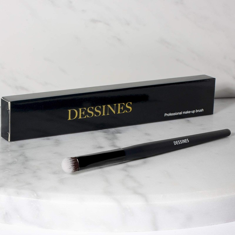 DESSINES Makeup Brush, Vegan Professional Brush with Natural Wood Handle