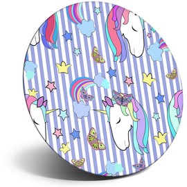 Destination Vinyl ltd Magnet for Refrigerator, Fridge - Cute Pretty Unicorns Horse Girls for Office, Cabinet and Whiteboard, Magnetic Stickers, 8847