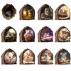Pack of 12 3D Wall Stickers "Mouse in the Hole"