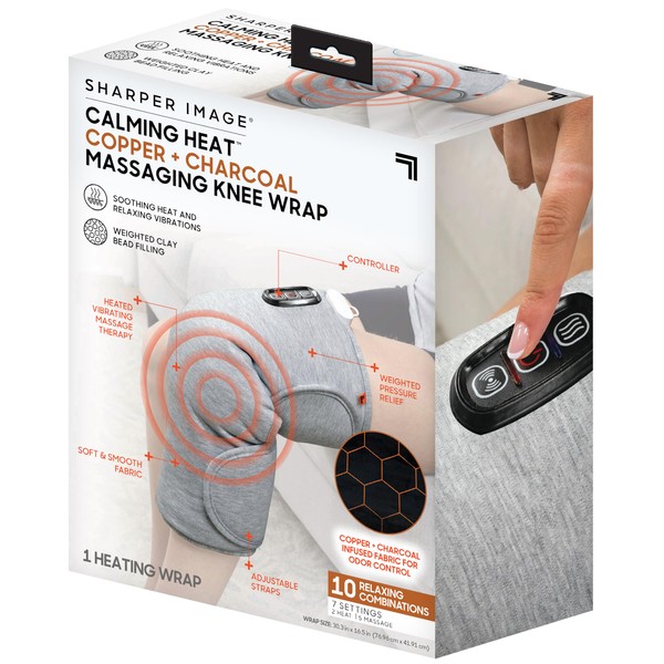 Calming Heat Knee Wrap by Sharper Image Personal Electric Heating
