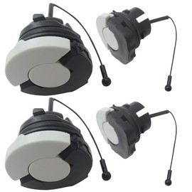 2x Fuel Cap & 2x Oil Cap Replace 000 0350 0525 & 0000 350 0526 for Stihl 026 026W 026C 026PRO 026WVH 026Arctic 034 034S by LINGSEE