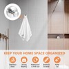 OUZHOU 4 Pack Suction Hooks, No Drill Hooks Stainless Steel