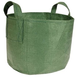 Root Pouch Non-Degradable Reusable Grow Bag with Handles (10 Gallon, Green)