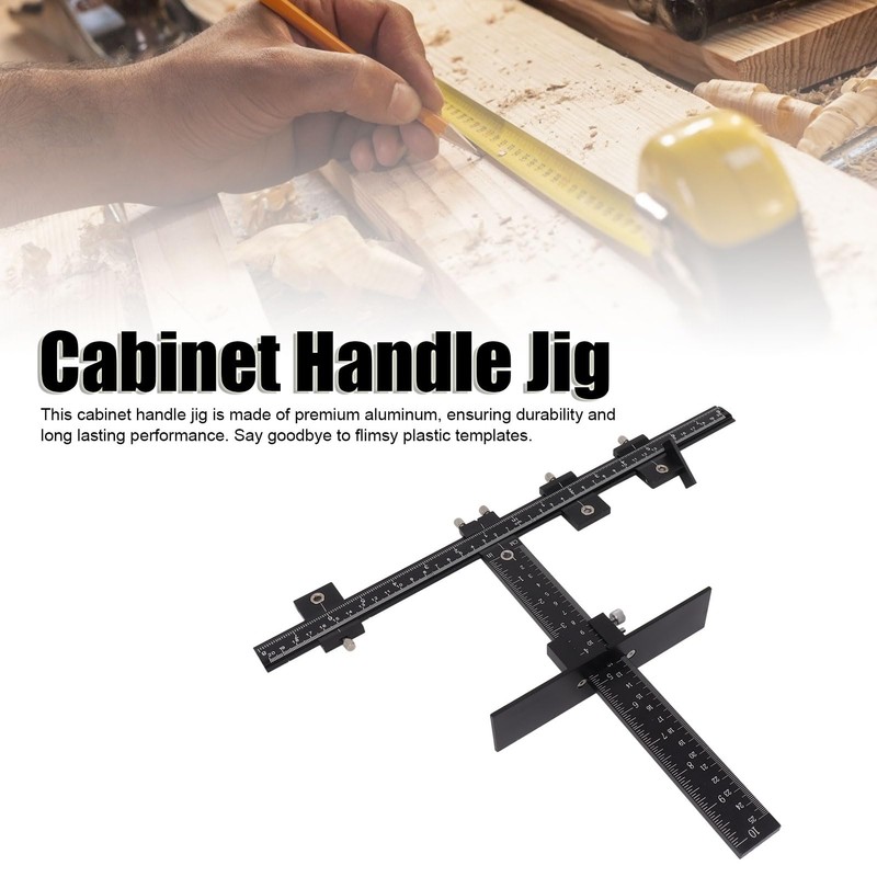NDNCZDHC Cabinet Hardware Jig Aluminum Cabinet Handle Jig Accurate Measure