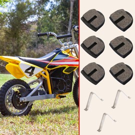 KAMIER Rounded Front Rear Brake Pads Replacement for Razor MX650 MX500 SX500 Mcgrath Dirt Bike Electric 4 Wheeler ATV Dirt Quad 500 RSF650 Kids Motocross Scooter YK2 Flame Disc Brake Caliper Parts