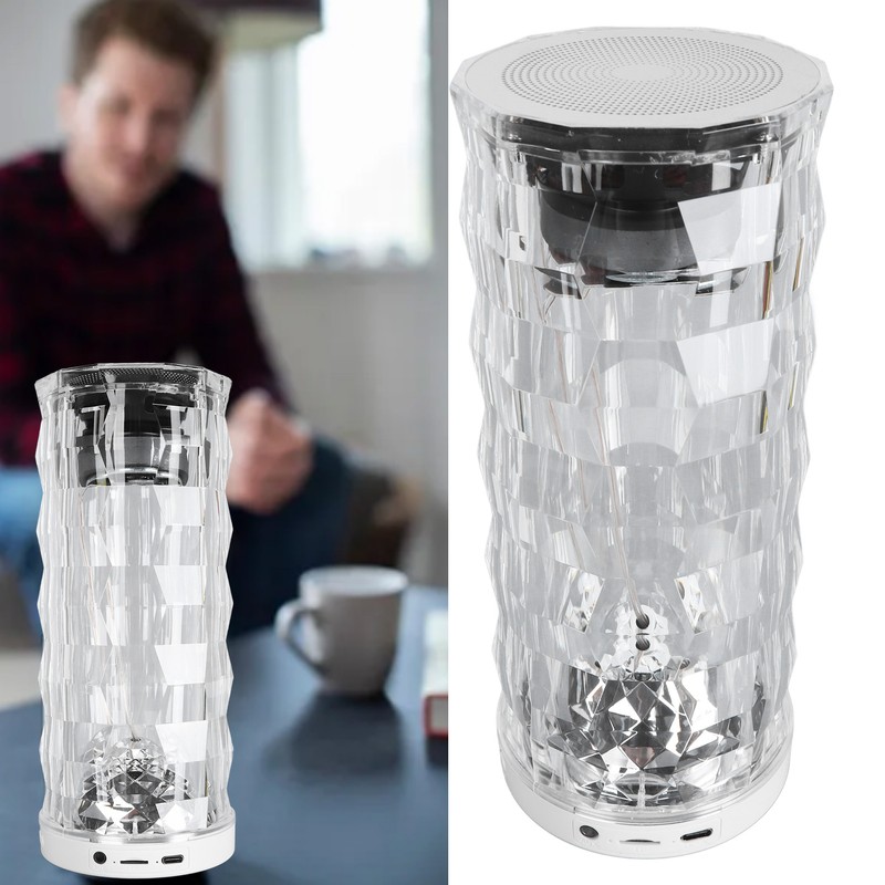 Portable Bluetooth Speaker with Touch Control Colorful Light 3D Surrounding