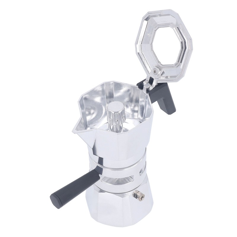 120ml 2 Cups Double Valve Moka Pot Aluminum Alloy Moka