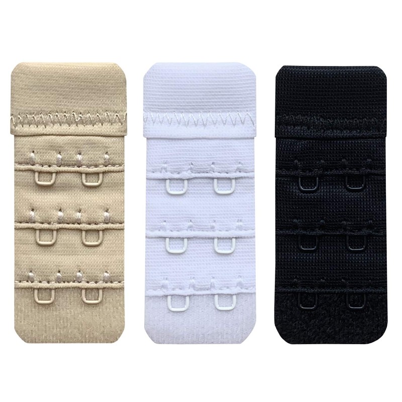 Chanie Women Pack of 3 Soft Comfortable 2 Hooks Bra