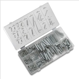 200 Piece Compression Springs Assortment Kit,Spring Assortment Set,Zinc Plated Compression and Extension Springs Kit