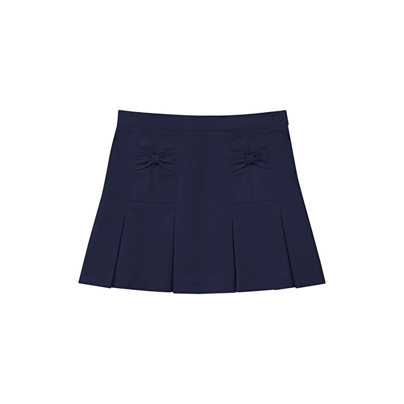 Classroom School Uniforms Girls' Little Bow Pocket Scooter, Dark Navy,