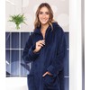Alexander Del Rossa Fleece Zip Up Robes for Women with