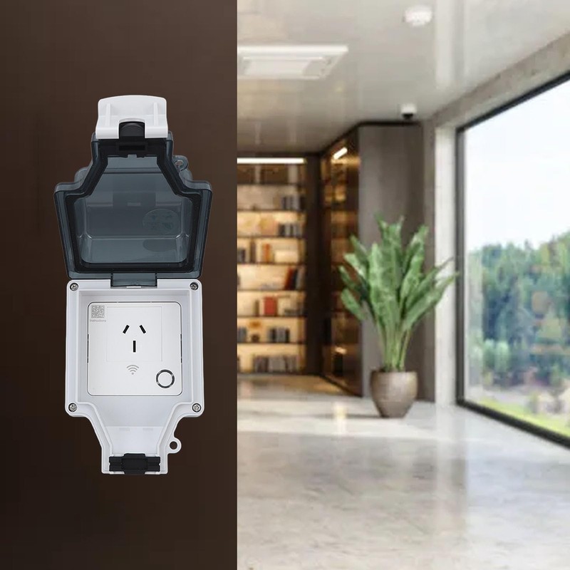 Waterproof WiFi Smart Power Outlet, APP Control, Outdoor Plug Socket