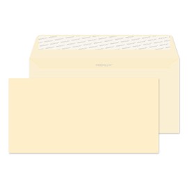 Blake Business DL 110 x 220 mm 120 gsm Peel & Seal Wallet Envelopes (61254) Cream Wove - Pack of 25