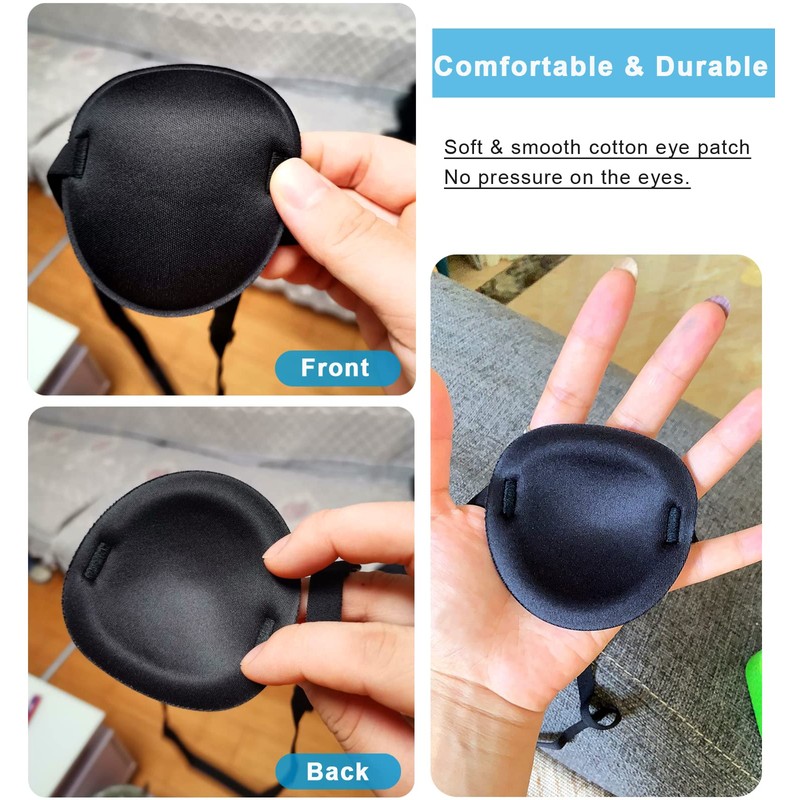 THSIREE 2PCS Eye Patch, Medical Eye Patches, Adjustable Eye Patch,