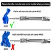 4PCS Stainless Steel Drive Shaft CVD Upgrades Part for 1/10