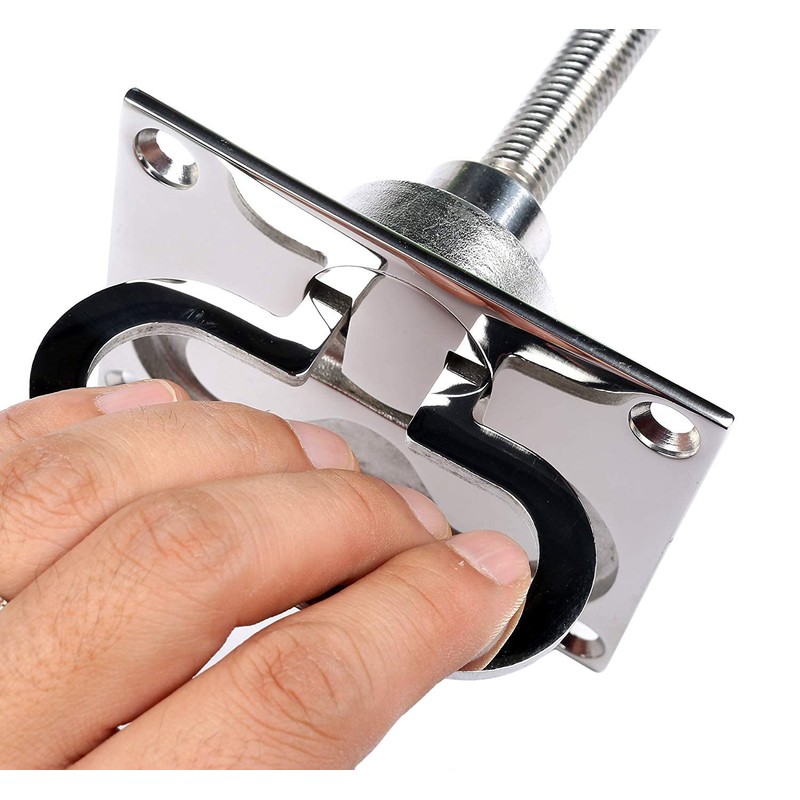 MIZUGIWA Stainless Steel Large Flush Hatch Latch Turning Lock Lift