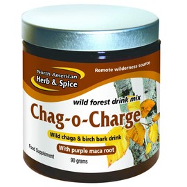 North American Herb & Spice Chag-o-Charge - 3.2 oz. - Chaga Mushroom & Birch Bark Tea - Energy & Strength, Antioxidant - 45 Servings