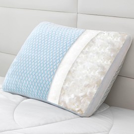 Aveallore Shredded Memory Foam Cooling Soft Pillow Queen Size, Adjustable Hypoallergenic Hotel Quality Pillow for Back, Stomach and Side Sleeper, Bamboo Viscose Cover, Oeko-TEX Certified