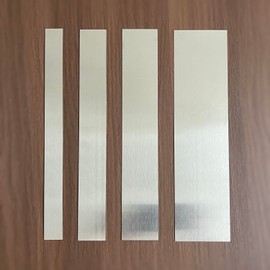 4Pcs Metal Strips Shim Stock Metal Sheet Shims Gap Filler Trim Strip 0.02"x12" in 4 Different Width(304 Stainless Steel)