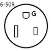 Parkworld NEMA 6-50 Female Lighted Outlet with Handle Replacement Cord