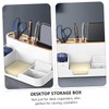 SHOWERORO 1Pc Practical Pen Box Multi Purpose Desk Organizer with