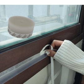Transparent 35mm Windproof Door & Window Gap Seal Tape - Entryway Weatherstrip & Draft Blocker Bird Blocker 2ea