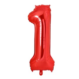 Birthday Number 1 Balloons,40 inch Large Number Balloons for Graduation Wedding Anniversary Celebration Party Decorations (Red)