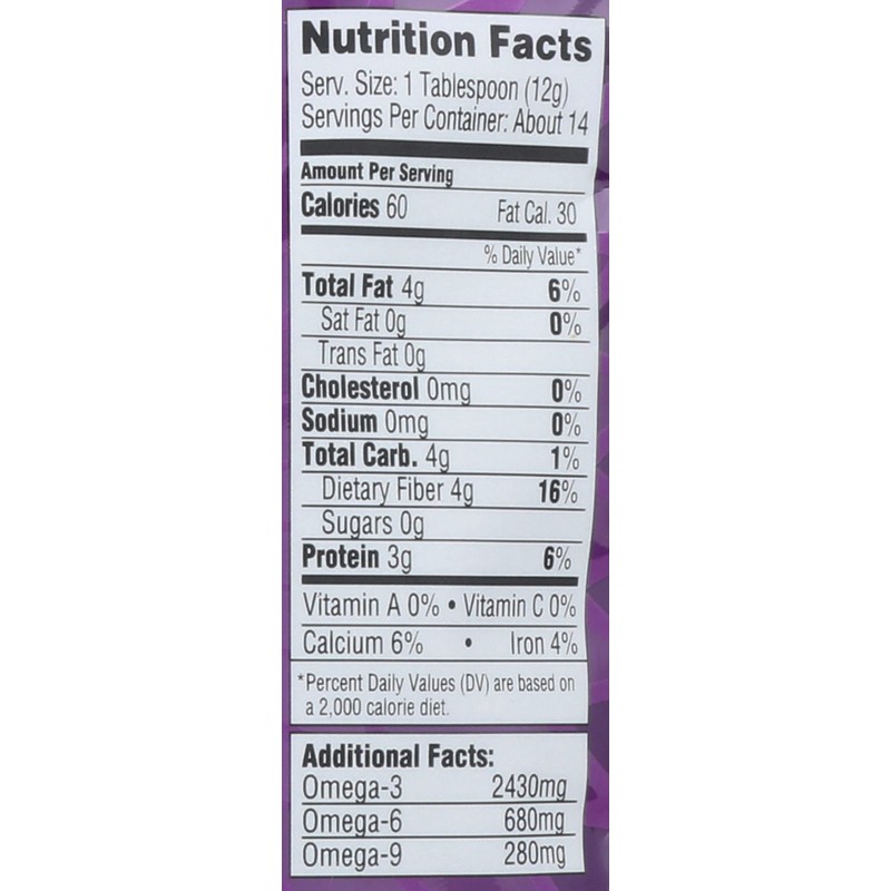 Mamma Chia Organic Seeds, Black, 6 Ounce