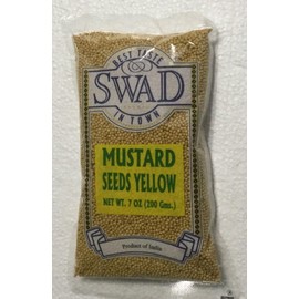 Swad Mustard Seeds Yellow - 7oz., 200g.