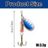 10 PCS Spinner Bait Set Multi Colored Fishing Lures Set