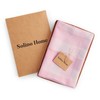 Solino Home Buffalo Check Linen Marshmellow Pink Dinner Napkins Set