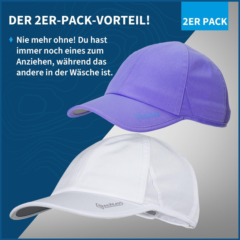 TrailHeads Running Cap with UV Protection, Women's Cap, Peaked Cap,