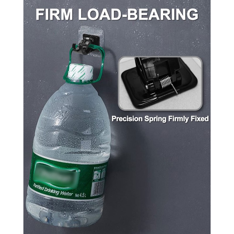 Curtain Rod Bracket No Drilling 8pcs, Self Adhesive Nail Free