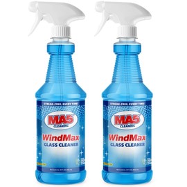 MA5x WindMax Glass Cleaner Spray – Window, Mirror, Shower & Glass Stovetop Cleaner – Streak-Free, Eco-Friendly, Pack of 2, 32oz Bottle