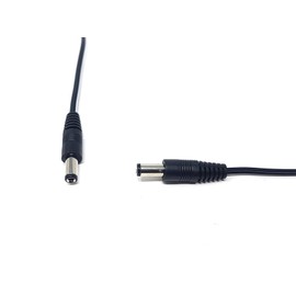 MainCore 2m long 2.5mm x 5.5mm DC Power Cable Lead/Male to Male/for CCTV, Security Cameras, Monitor, LED Signs, Music Instruments.etc (2m)